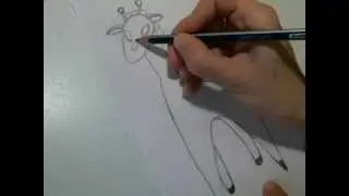 Рисуем быстро и просто.Как нарисовать Жирафа