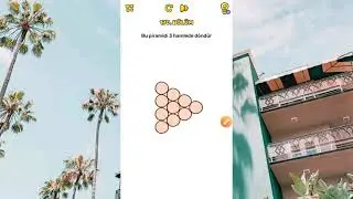 BRAİN BLOW 🧠 170. LEVEL ( ROTATE THIS PYRAMID IN 3 MOVES ) HOW TO PASS