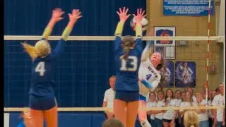 Highlights! T-Town 🏐 vs Newton @ Newton Regional-👞’s fall to 🦅’s in 2 Sets-Feat Shoes Coach Mills!