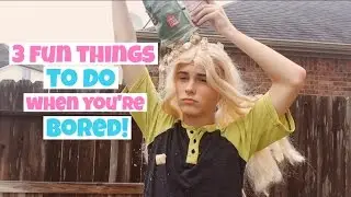 3 FUN THINGS TO DO WHEN YOU'RE BORED! // JXO Productions