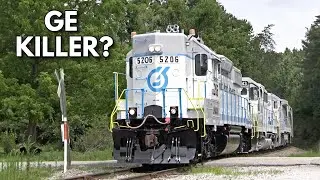 GE Killer? Lhoist North America Gets Another EMD - and it's a High Hood GP38-2
