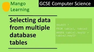 Selecting data from multiple database tables