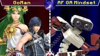AF GA Mindset(ROB) vs GoMan(Chrom, Palutena)   Kirbstomped SSBU  Losers round 4