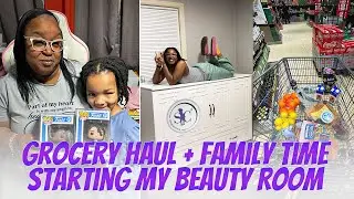 Starting My Beauty Room|Family Time | Grocery Haul| Starting my Fitness Journey | SuesyCoils