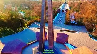 Парк имени Абая, г. Шымкент. Алея Славы.