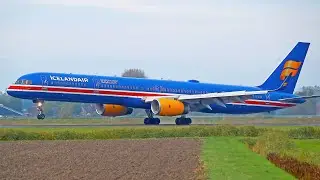 [4K] Last B757-300 at Schiphol ✈️ Plane spotting at Amsterdam Airport Schiphol 🇳🇱