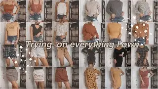 Trying on my ENTIRE CLOSET| McNCheeseTv