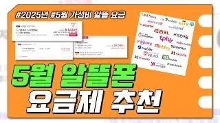 5월 알뜰폰 요금제 추천 : 요즘 유심 교체가 고민이라면 이걸로 갈아타세요!
