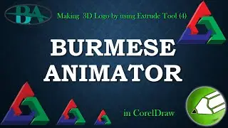 012_Making 3D (4) Logo by Extrude Tool For Beginner | CorelDRAW