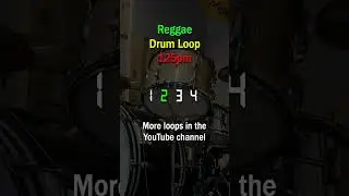 Reggae Drum Loop - 125bpm #backingtrackforguitar #drumbeat #reggae