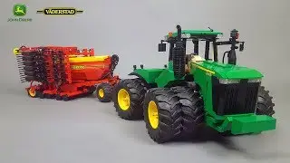 John Deere 9560R + Vaderstad RDA 800C in LEGO version by eric trax (SBrick)