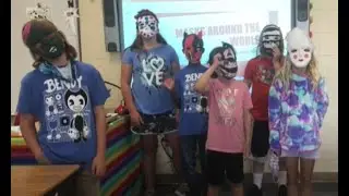 Students from Douglas Jamerson participate in a unique school-wide art project