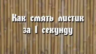 Как смять листик за 1 секунду