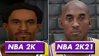 Evolution of Kobe Bryant Face & Ratings: NBA 2K - NBA2K21