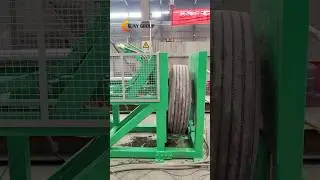 Tire steel wire drawing machine #tirewireseparator #tiredebeader #tirerecyclingmachine