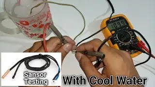 Easy To Check Air Conditioner Temperature Sensor With Cool Water