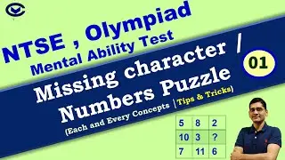 NTSE 2022 : Inserting the Missing Character │ MAT (Mental Ability Test) for NTSE │ Number Puzzle