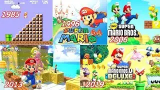 Evolution of Super Mario (1985-2019)