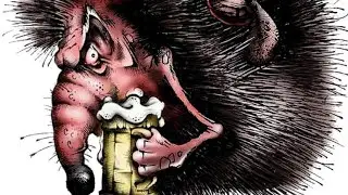 как вызвать пьяного ёжика?/ШУРШАЛ, ВЫПИЛ ВОДКУ