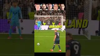 Haaland VS Messi VS Palmer VS Mbappe VS Ronaldo 🥶🥵 Penalty Power Shot Challenge