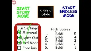 Baldi's Basics Remastered Fun Settings (The Footage I've Should've Recorded)