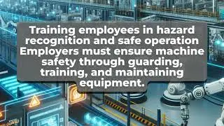 Employer responsibilities for machine guarding include