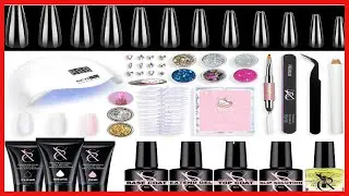 SXC Cosmetics Poly Extension Gel Nail Kit All in One Gel Nail Art Extension Starter Kit for beginner