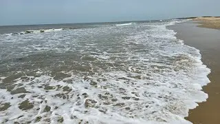 தரங்கம்பாடி | Tharangambadi (Tranquebar) beach ⛱️ | Beautiful beach and awesome Waves #beach #vlog