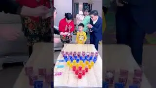 Red Is The Richest, Who Is The Luckiest? 😂 #Funnyfamily #Partygames #Challenge