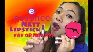 Essence Matt Lipstick First Impression+Review  | CherryPink