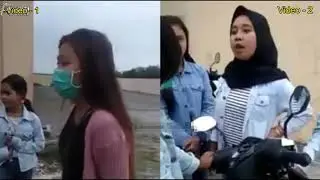 Viral ...!! Lima Perempuan ABG Rebutan Cowok di Ponorogo