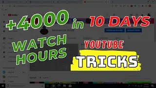 🔴 Live Proof | How to Complete 4000 Watch Time in 10 Days | YouTube Tricks | Self Watch Tricks