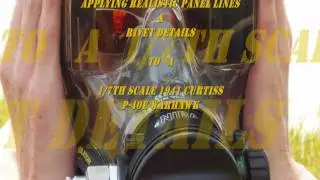 How To Apply Realistic Panel Lines and Rivet Details to Your RC Warbird