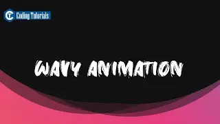 Wavy Animation | How to create Wavy Animation Effect in HTML with CSS | Coding Tutorials