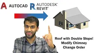 Simple Cabin Project in Revit: Double Sloped Roof | Modify Family | Change Order