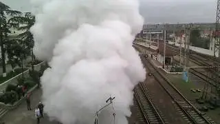Паровозный гудок. Отправление Поезда Победы. 13 апреля - День освобождения Симферополя.