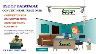 Use of Datatable in jQuery | Convert HTML Table Data in PDF | Excel | CSV | Copy 