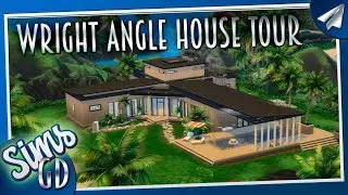Sims 4 Sulani Build No CC |  Wright Angle House Cinematic Tour
