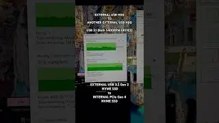 USB 3.1 HDD vs USB 3.2 Gen 2 NVME SSD 