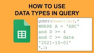 Google Sheets SQL: How to query words, numbers, and dates