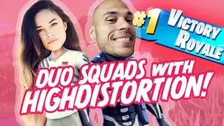 Scariest Solo Squads er.. Duo Squads Ft. TSM HighDistortion! - Valkyrae Fortnite