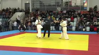 Кабишева Алина - Санникова Мария. Кубок России 2015 по киокушинкай