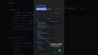 CSS Loading Bar Animation #shorts #html #css