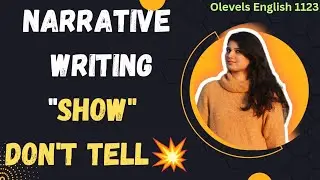 NARRTIVE WRITING TIPS (SHOW Don't tell) SUPER GOLDEN INFORMATION💥⭐
