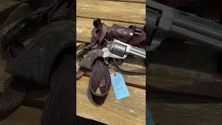 Take a gander at this RUGER SUPER BLACKHAWK .44MAG 7.5" SINGLE ACTION REVOLVER W/LEATHER HOLSTER
