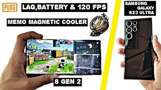 Samsung Galaxy S23 Ultra 120 FPS Pubg Test | With Cooling Fan🔥