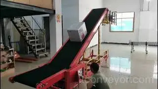 truck loading and unloading conveyor 