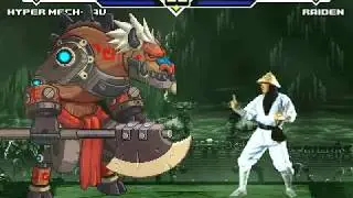 Hyper Mech-Tau vs MK1 Raiden MUGEN BATTLE