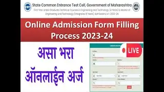 Engineering Registration Form Filling Process 2023 | MHT-CET 2023 Admission Process