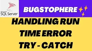 🚨 SQL Day 19: Handling Runtime Errors with Try-Catch in SQL | Simple Example | 